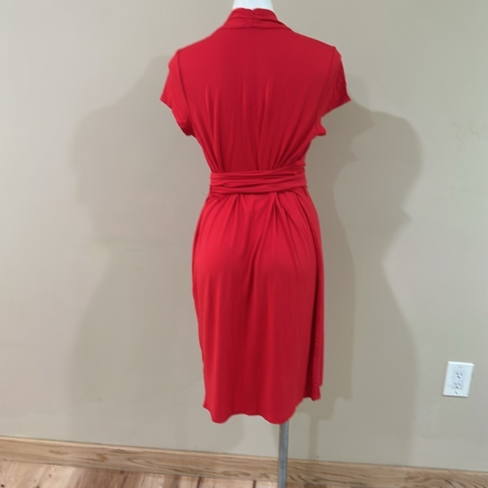 Adrianna Papell Red Midi Dress - Picture 6 of 12